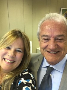 Duílio Malfatti, Secretário de Comunicação Integrada da SECOM-PR, com Sandra Martinelli, Presidente Executiva da ABA